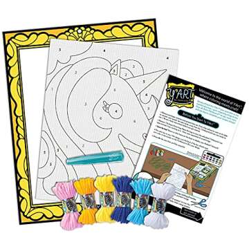 Y'Art Unicorn — Yarn Works of Art — Mess-Free Artistic Craft Activity — Ages 8+