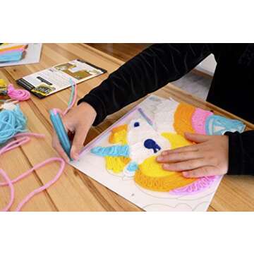 Y'Art Unicorn — Yarn Works of Art — Mess-Free Artistic Craft Activity — Ages 8+