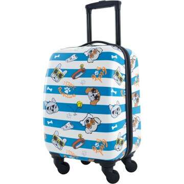 Cool Dog 5 Piece Kids' Luggage Set by Travelers Club