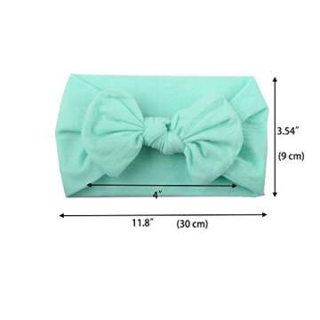 CÉLLOT Super Stretchy Soft Knot Headbands with Hair Bows Head Wrap Hair Accessories For Newborn Baby Girls Infant Toddlers Kids