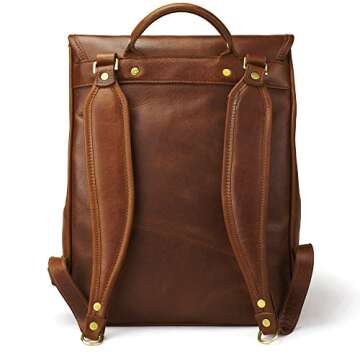 J.W. Hulme Continental Durable, Full Grain Leather Backpack, American Heritage