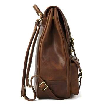 J.W. Hulme Continental Durable, Full Grain Leather Backpack, American Heritage