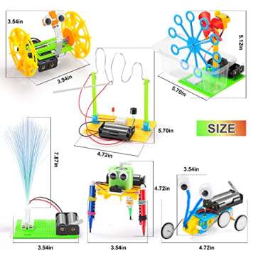 STEM Robotics Science Kits for Kids Age 8-12 8-10, STEM Toys for Boys Girls 6-8, Build Robot Building Kit Science Experiments Engineering Projects STEAM Activities Gifts 6 7 8 Year Old Boy Toys Crafts