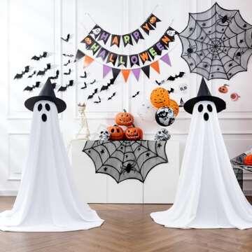 Halloween Ghost String Lights with Remote Control