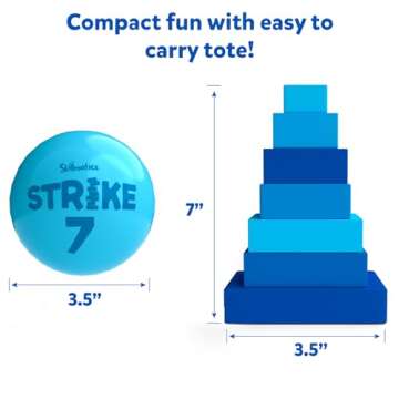 Skillmatics Outdoor Game for Kids - Strike 7, Sports Toys, Yard Games, Fun for The Family, Dodge & Stack, Gifts for Boys & Girls Ages 6, 7, 8, and Up