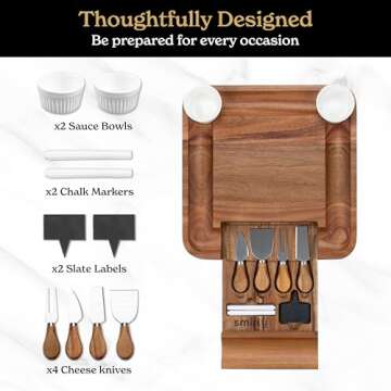 SMIRLY Charcuterie Boards Gift Set for New Homes