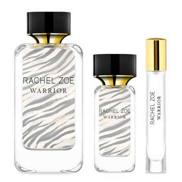 RACHEL ZOE Warrior Gift Set - Designer Women Perfume, Body Spray for Women - Fruity Eau de Parfum Sprays - Ideal Perfume Gift Set for Women - 3 pc