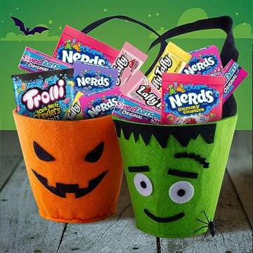 Ghost Goodies Halloween Candy Mixed Bag, SweeTARTS, Nerds, Trolli, Laffy Taffy, 100 count