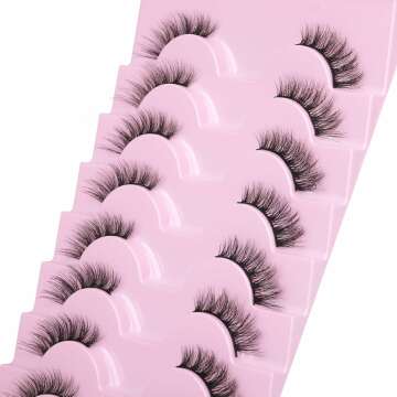 Mavphnee Half Lashes - Natural Wispy Cat Eye Effect