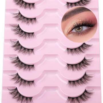 Mavphnee Half Lashes - Natural Wispy Cat Eye Effect