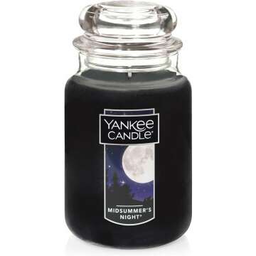 MidSummer's Night Magic: 22oz Large Candle for Dinner Parties & Relaxation