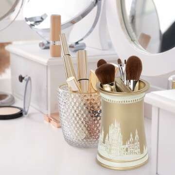 Harry Potter Gold Resin Toothbrush Holder