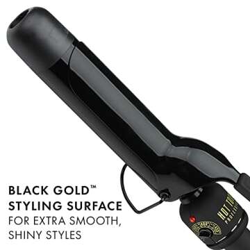 HOT TOOLS Pro Artist Black Gold Curling Iron, 1-1/2 inch