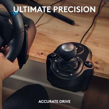 Logitech G Driving Force Shifter – Compatible with G29, G920 & G923 Racing Wheels for-PlayStation 5, Playstation 4, Xbox-Series X|S, Xbox-One, and-PC