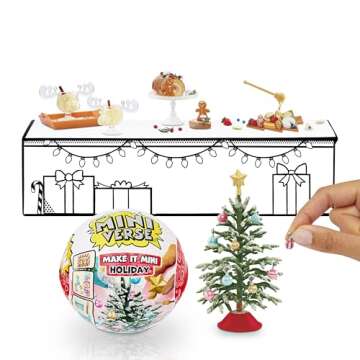 MGA's Miniverse Make It Mini Holiday Series Mini Collectibles - Seasonal, National Lampoon's Christmas Vacation Blind Packaging, DIY, Resin Play, Replica Food, NOT Edible, Collectors, 8+