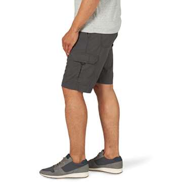 Lee Men's Extreme Motion Crossroad Cargo Short, Anthracite, 29