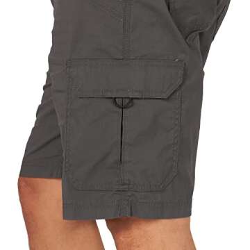 Lee Men's Extreme Motion Crossroad Cargo Short, Anthracite, 29