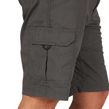 Lee Men's Extreme Motion Crossroad Cargo Short, Anthracite, 29