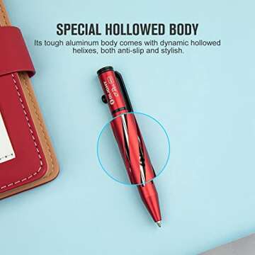 OLIGHT O'Pen Mini Black Ink EDC Pen in Red