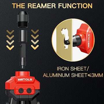 WETOLS 3 in 1 Rivet Nut Tool - Ultimate Riveting Kit