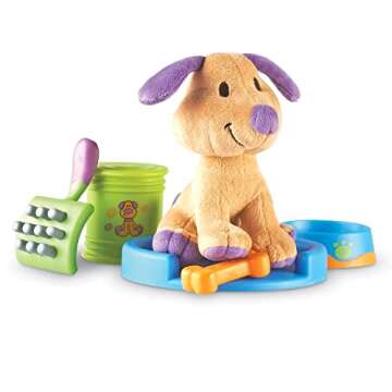 Learning Resources New Sprouts Puppy Care Play Set - 6 Pieces, Ages 2+ Toddler Learning Toys, First Pet, Develops Imaginative Play and Language Skills