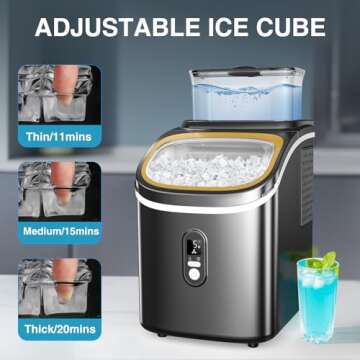 COWSAR 30LBS/24H Portable Ice Maker for Home