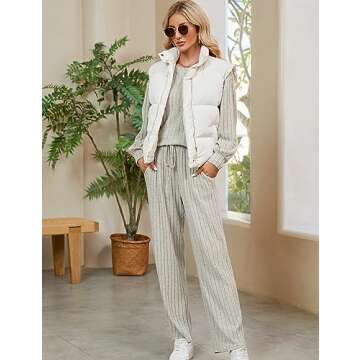 Women’s Pajama Set with Pockets - Cozy Fall Sleepwear