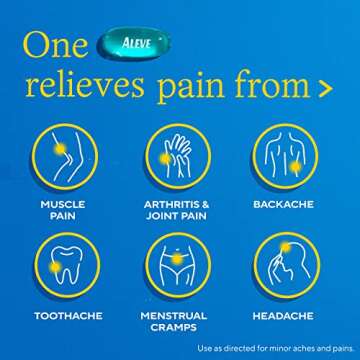 Aleve Pain Reliever & Fever Reducer Liquid Gels, Naproxen Sodium, Pain Relief, 20 Count