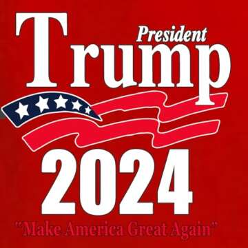 Trump 2024 Shirt Make America Great Again T-Shirt Reelect Political Men's T-Shirt, Red, Large