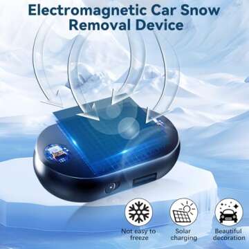 2 PCS Antifreeze Electromagnetic Car Snow Removal Device, Electromagnetic Snow Removal, Electromagnetic Wave Anti Freezing and Snow Removal Device, Portable Vehicle Microwave Deicing Instrument