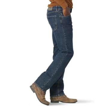 Wrangler Authentics Men's Comfort Flex Waist Jean - Dark Stonewash