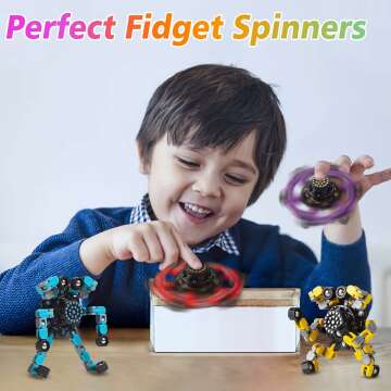 Transformable Fidget Spinners 4 Pcs for Kids