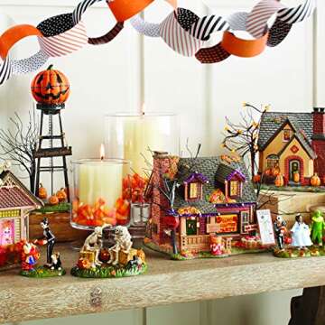 Department 56 Halloween Accessories for Village Collections Pumpkin Water Tower Figurine, 10.24 Inch, Multicolor