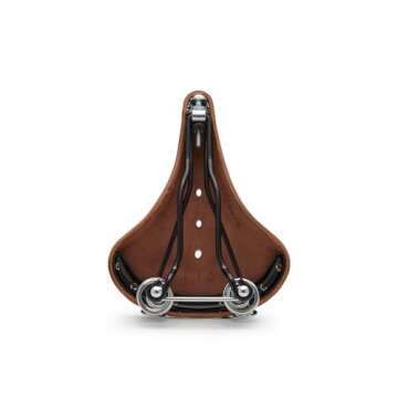 Brooks England B67 Honey, Leather Bike Saddle With Suspension Springs