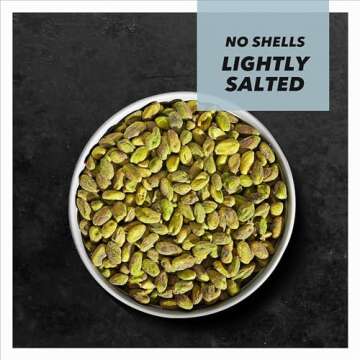 Wonderful Pistachios No Shells, Lightly Salted Nuts, 6 Ounce Resealable Bag, Protein Snacks, Gluten Free, Healthy Snack