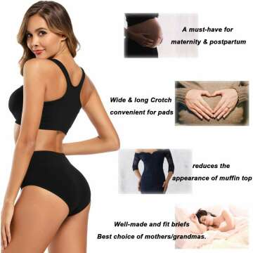 High Waisted Full Coverage Cotton Panties for Women