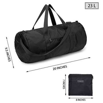 Vorspack 20Inch Foldable Duffel Bag - Lightweight Sports Travel Bag