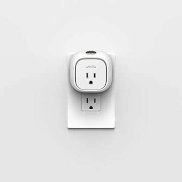 Wemo Insight Smart Plug with Energy Monitoring, WiFi Enabled, Control Your Devices and Manage Energy Costs From Anywhere, Works with Alexa and the Google Assistant