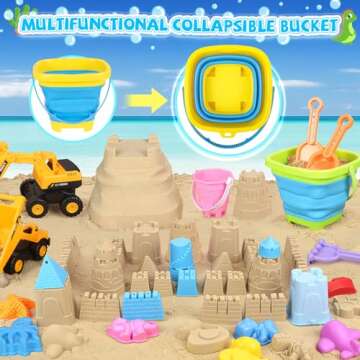 FHOZGECY 35Pcs Beach Sand Toys for Kids Fun