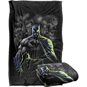 Batman Villains Unleashed Soft Throw Blanket 36x58