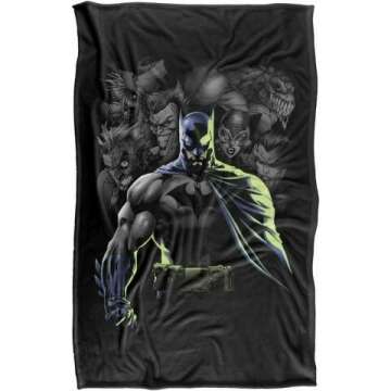 Batman Villains Unleashed Soft Throw Blanket 36x58