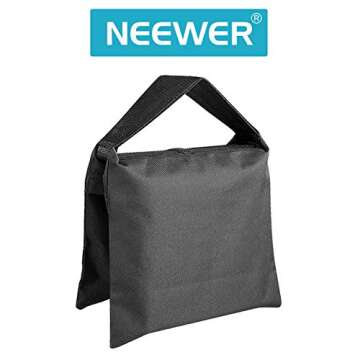 Neewer® Heavy Duty Photographic Sandbag Studio Video Sand Bag for Light Stands, Boom Stand, Tripod -2 Packs Set