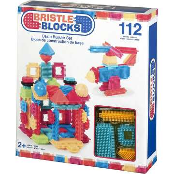 Battat Bristle Blocks - 112 Piece Set