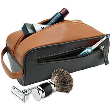 Personalized Dopp Shaving Case for Toiletries