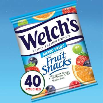 Welch's Halloween Fruit Snacks Bulk Pack - Gluten Free, 40 Individual Bags