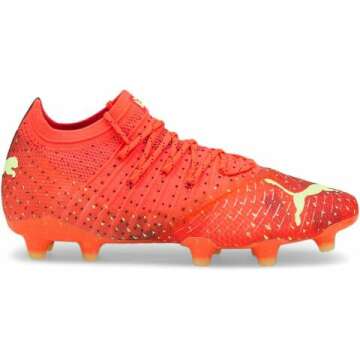 PUMA Womens Future 1.4 Firm GroundArtificial Ground Soccer Cleats Cleated, Firm Ground, Turf - Orange