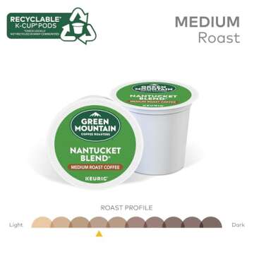 Green Mountain Coffee Roasters Nantucket Blend Keurig Single-Serve K-Cup Pods, Medium Roast Coffee, 96 Count