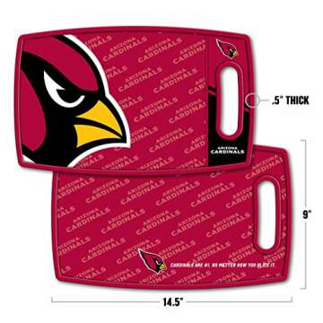 YouTheFan NFL Arizona Cardinals Logo Series Cutting Board - Durable & Stylish