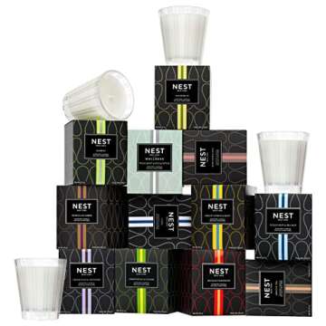 NEST New York Scented Classic Candle, Bamboo - 8.1 oz - Up to 60-Hour Burn Time - Reusable Glass Vessel