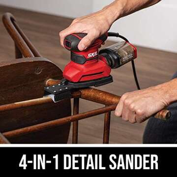 SKIL Detail Sander with Micro-Filter & 12 Sheets